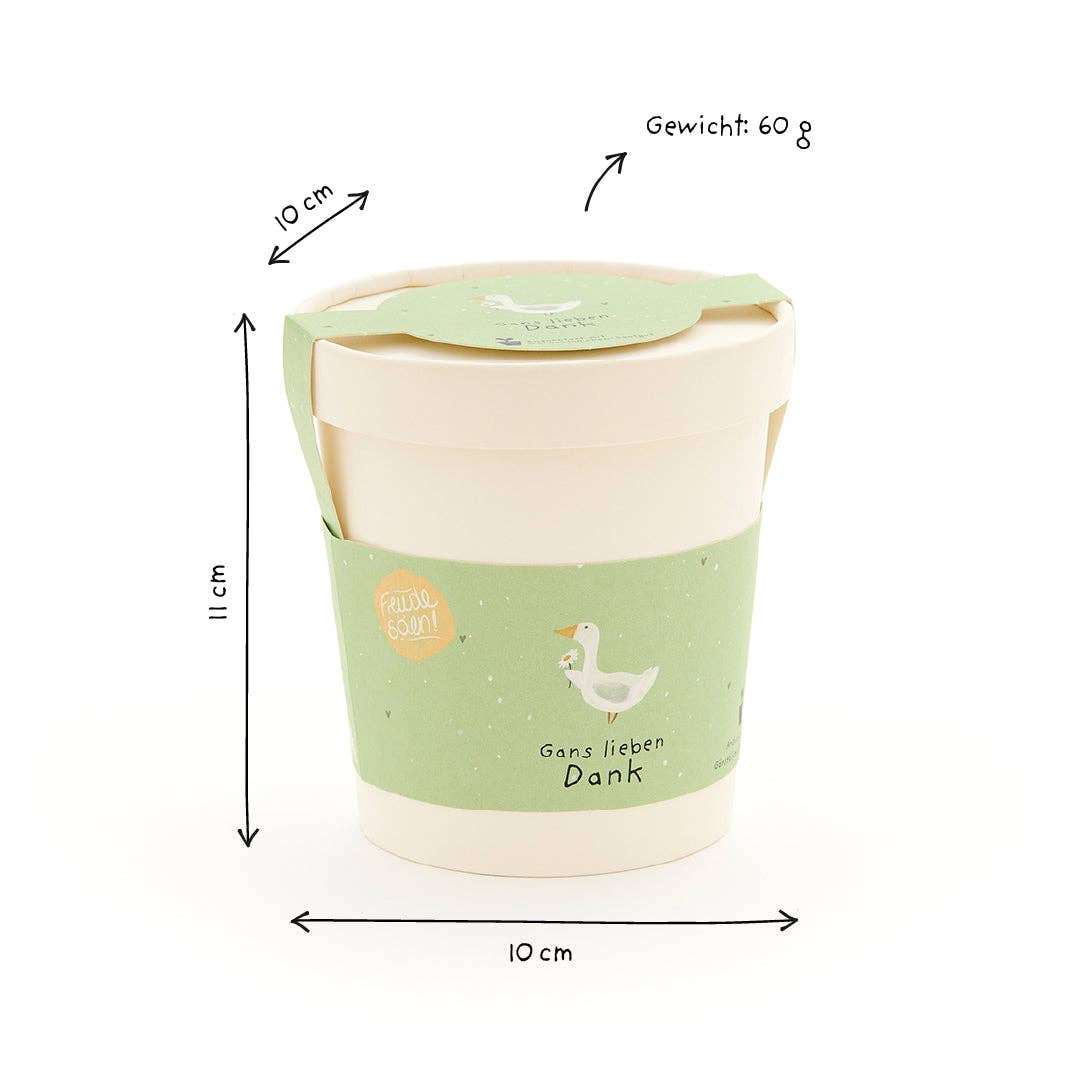 Anzuchtset Gans lieben Dank - Becher