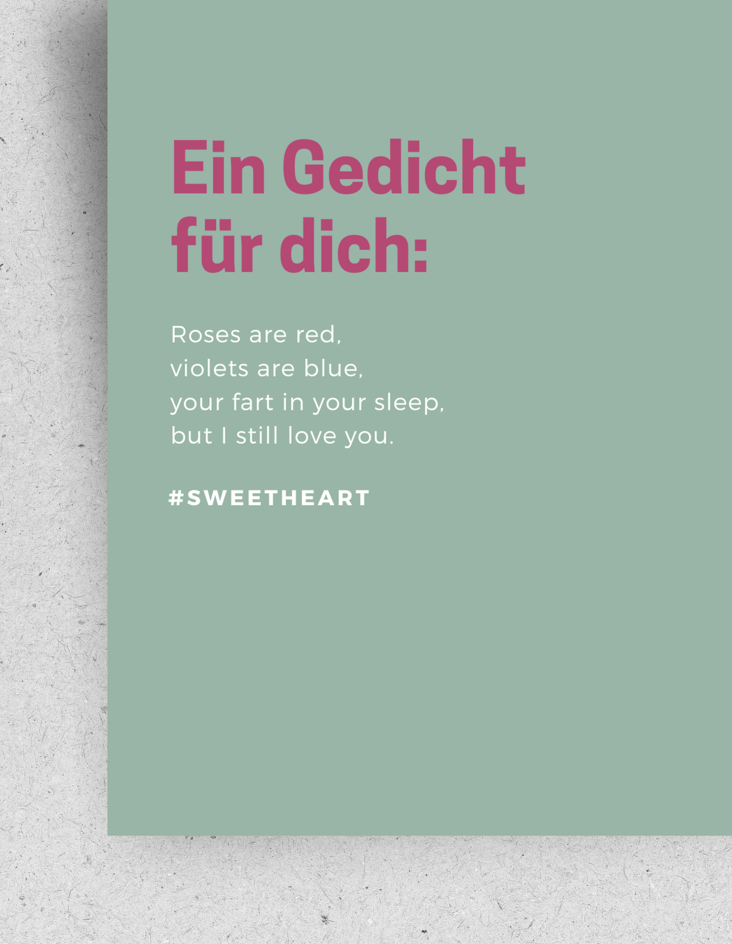 Postkarte "Ein Gedicht für Furzer" | Recyclingpapier: Din A6