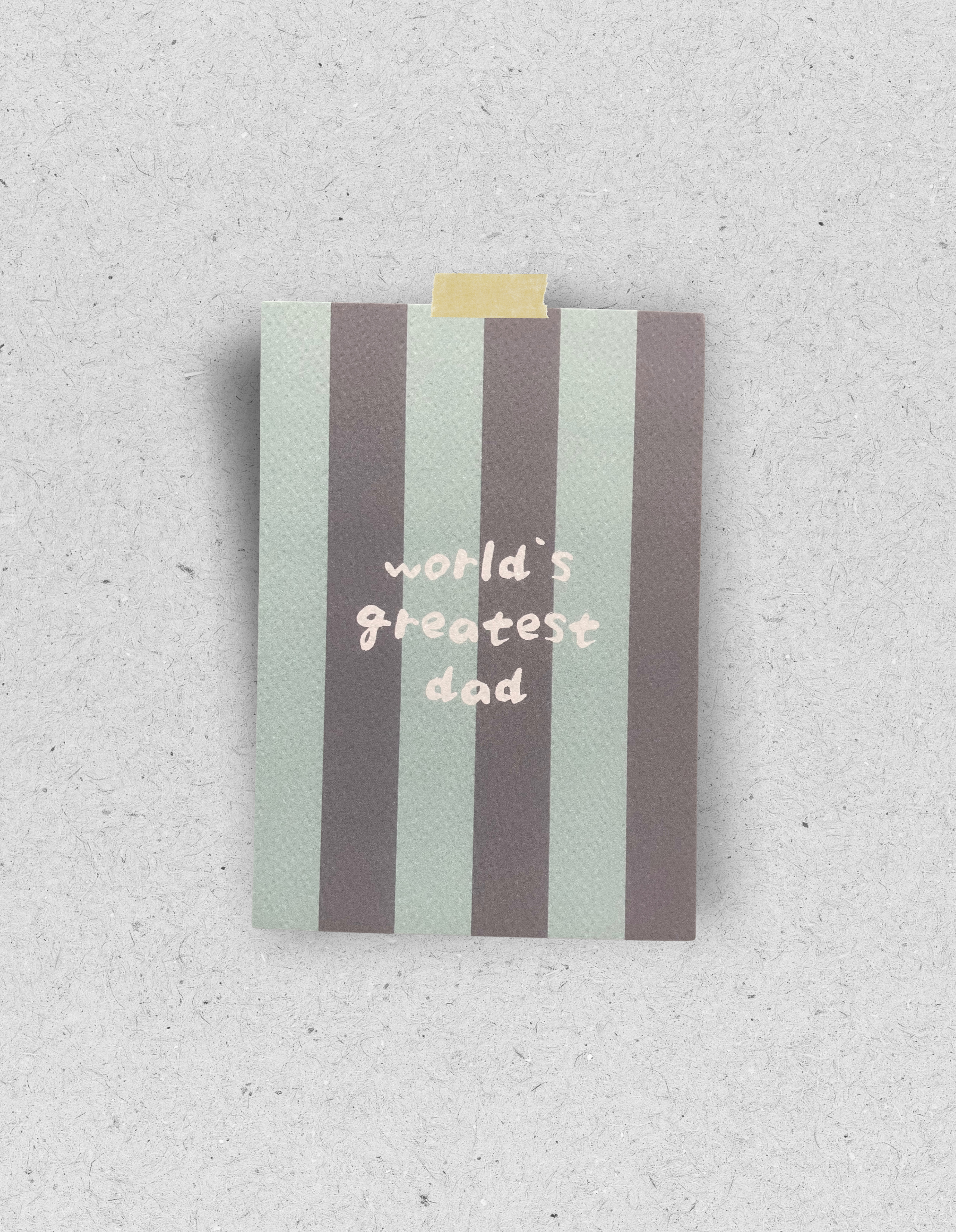 Postkarte "World`s greatest dad": Din A6