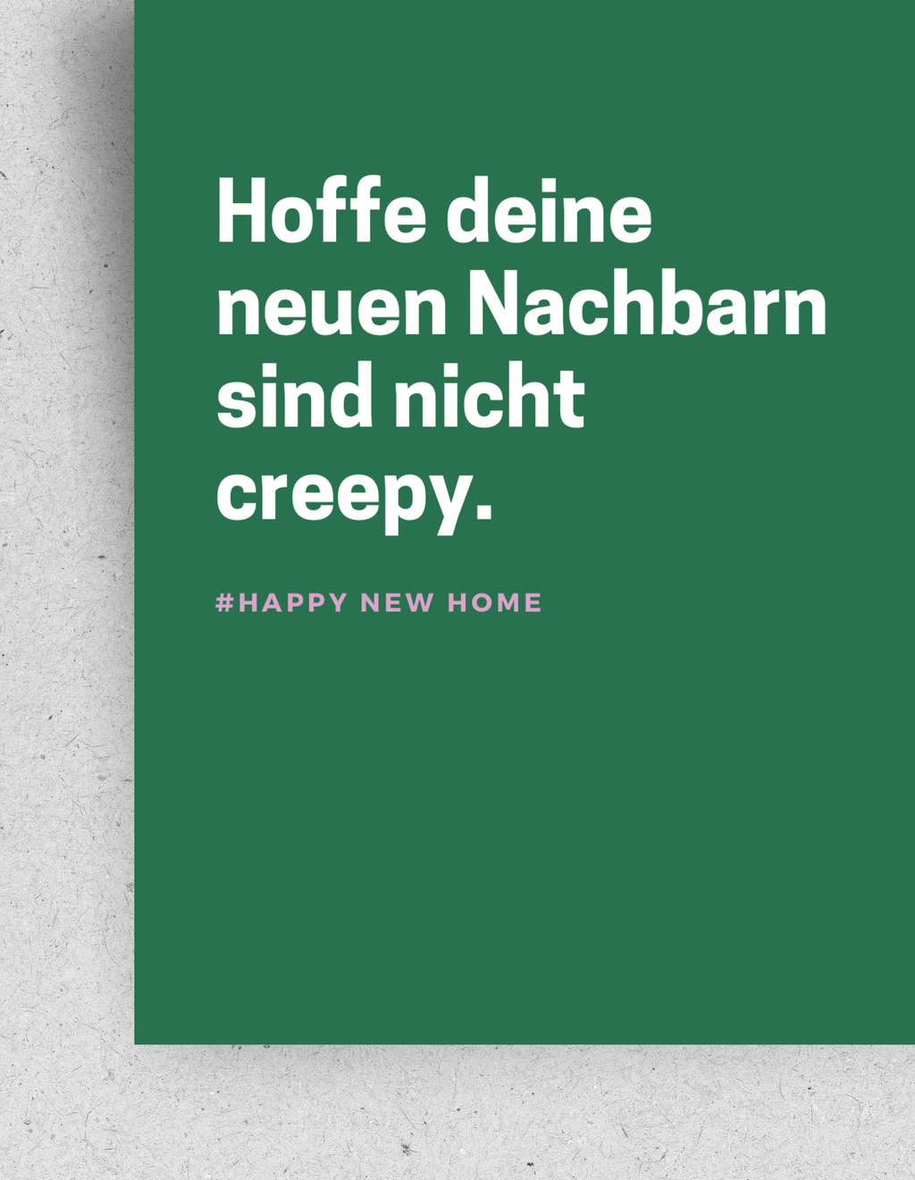 Postkarte "Neues Zuhause" : Din A6