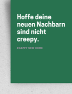 Postkarte "Neues Zuhause" : Din A6