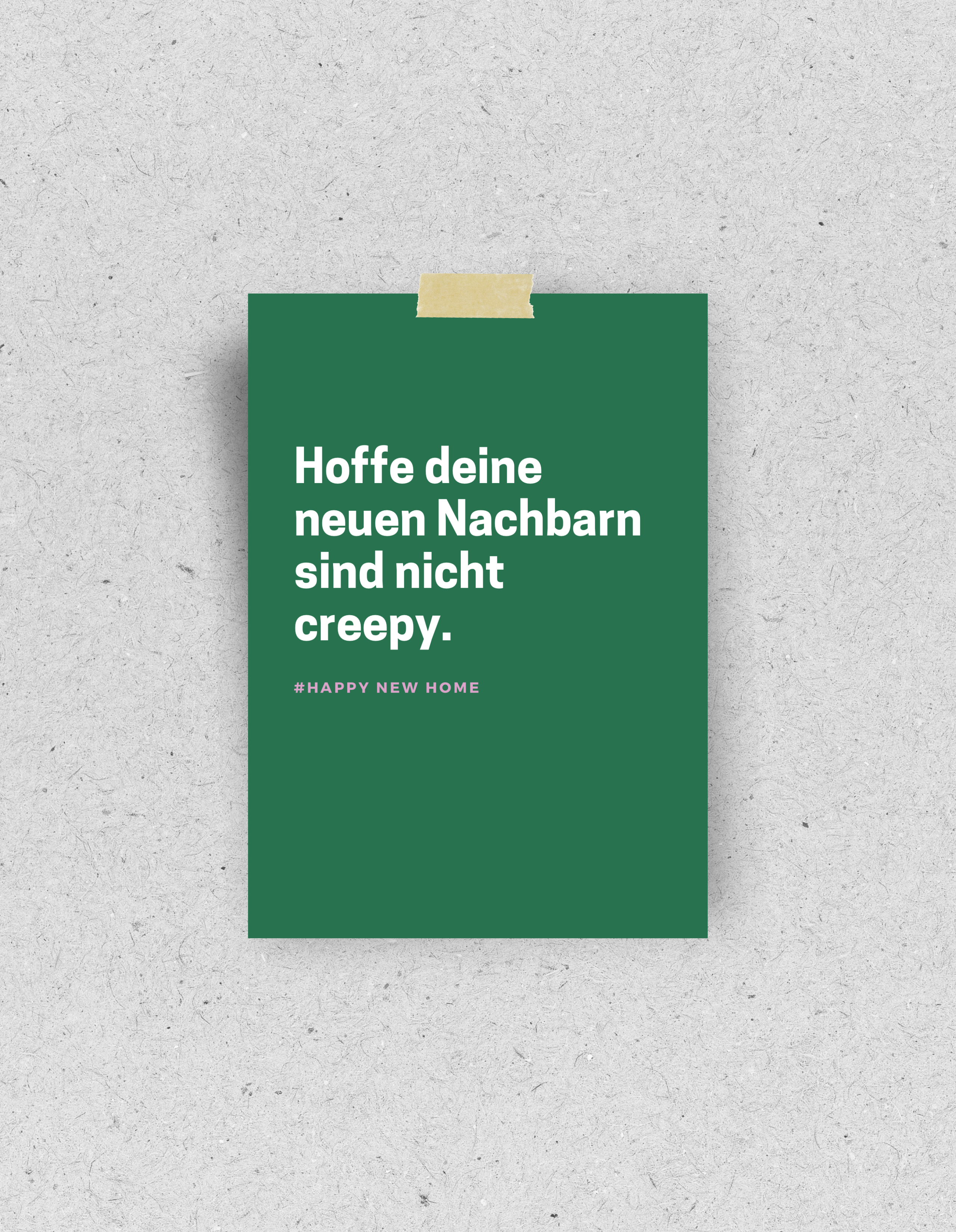 Postkarte "Neues Zuhause" : Din A6