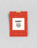 Postkarte "Sorry for my teenage years" | Recyclingpapier: Din A6
