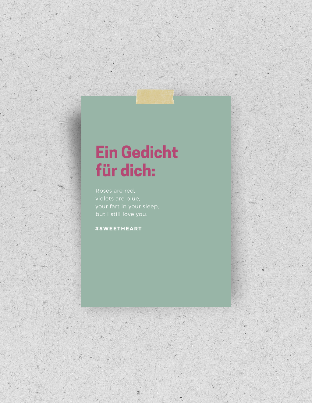 Postkarte "Ein Gedicht für Furzer" | Recyclingpapier: Din A6