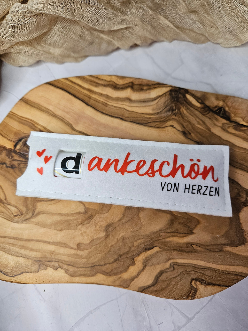 Filztasche "Dankeschön"