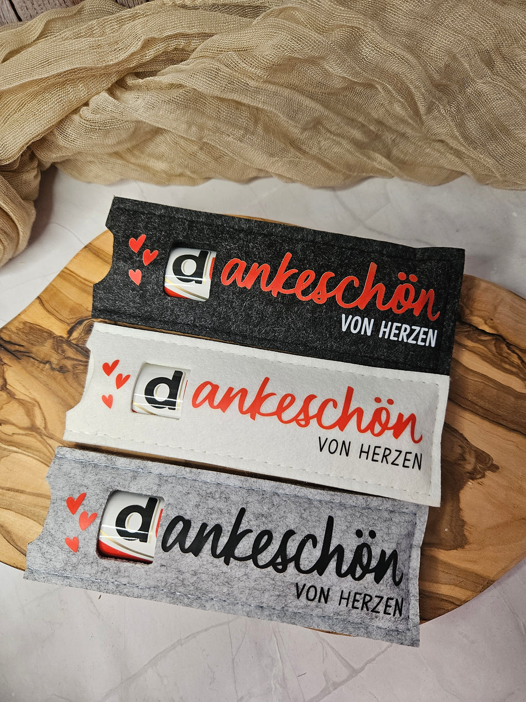 Filztasche "Dankeschön"