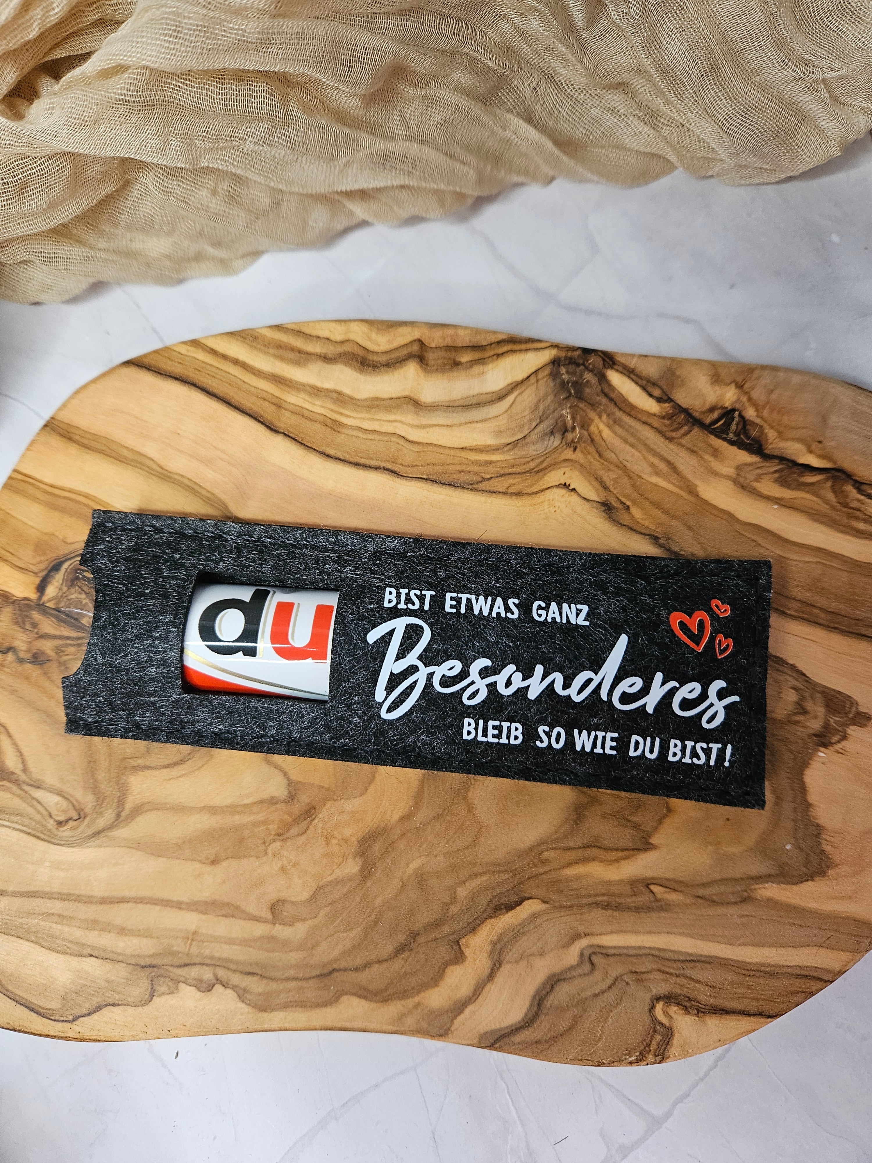 Filztasche "Du bist etwas ganz besonderes"